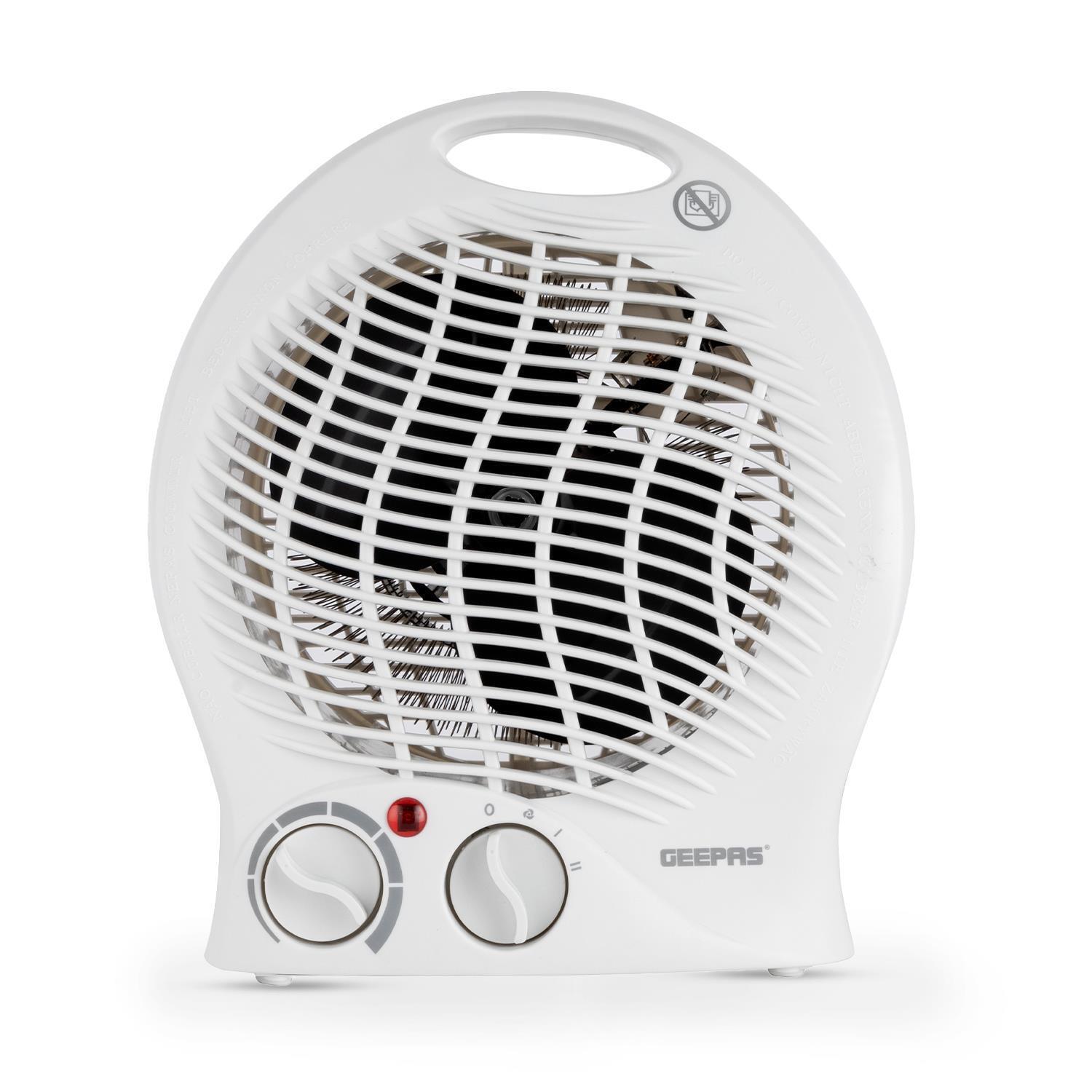 2000W Adjustable 2-In-1 Fan Heater With 2 Heat Settings