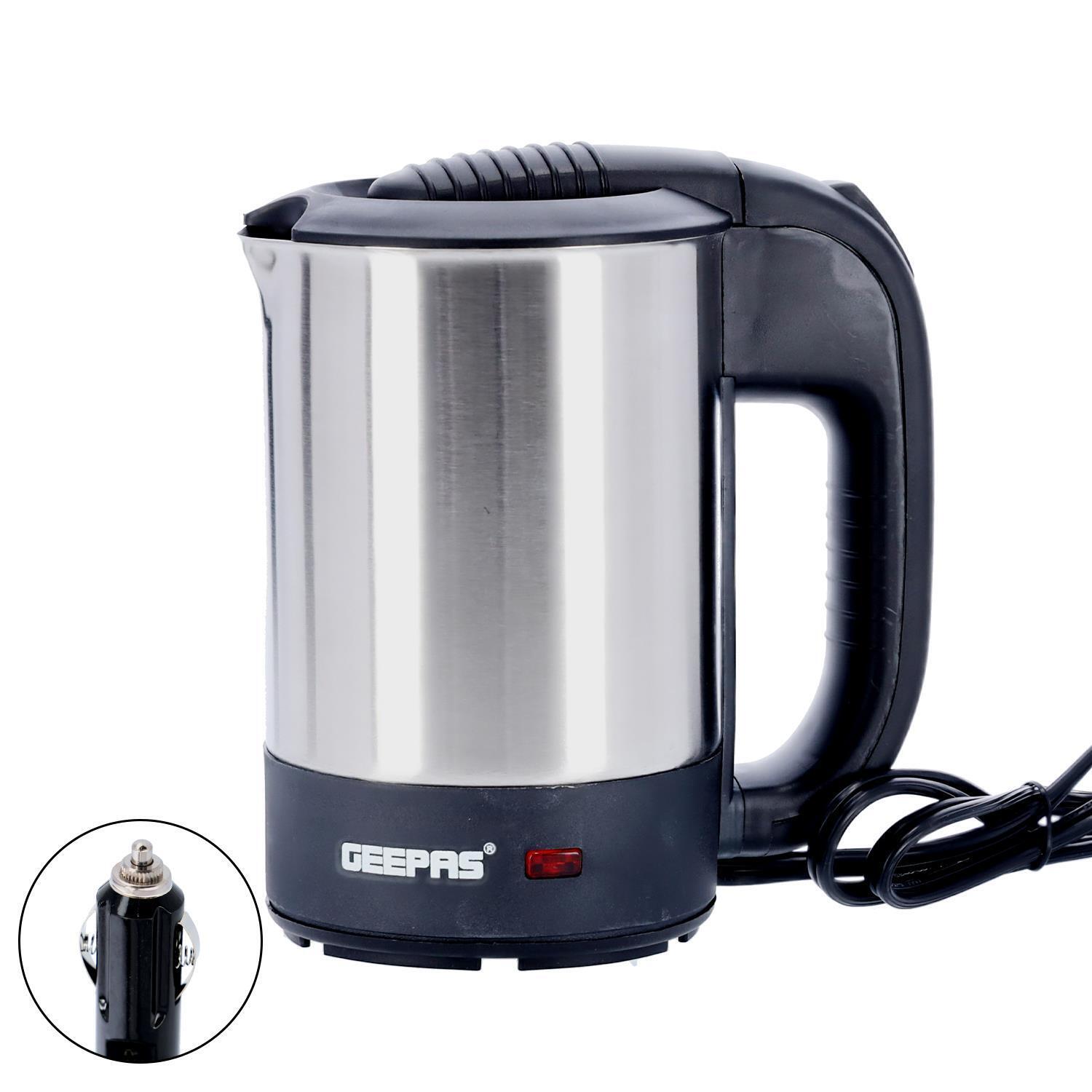 12V Stainless Steel Portable Travel Kettle 500ml