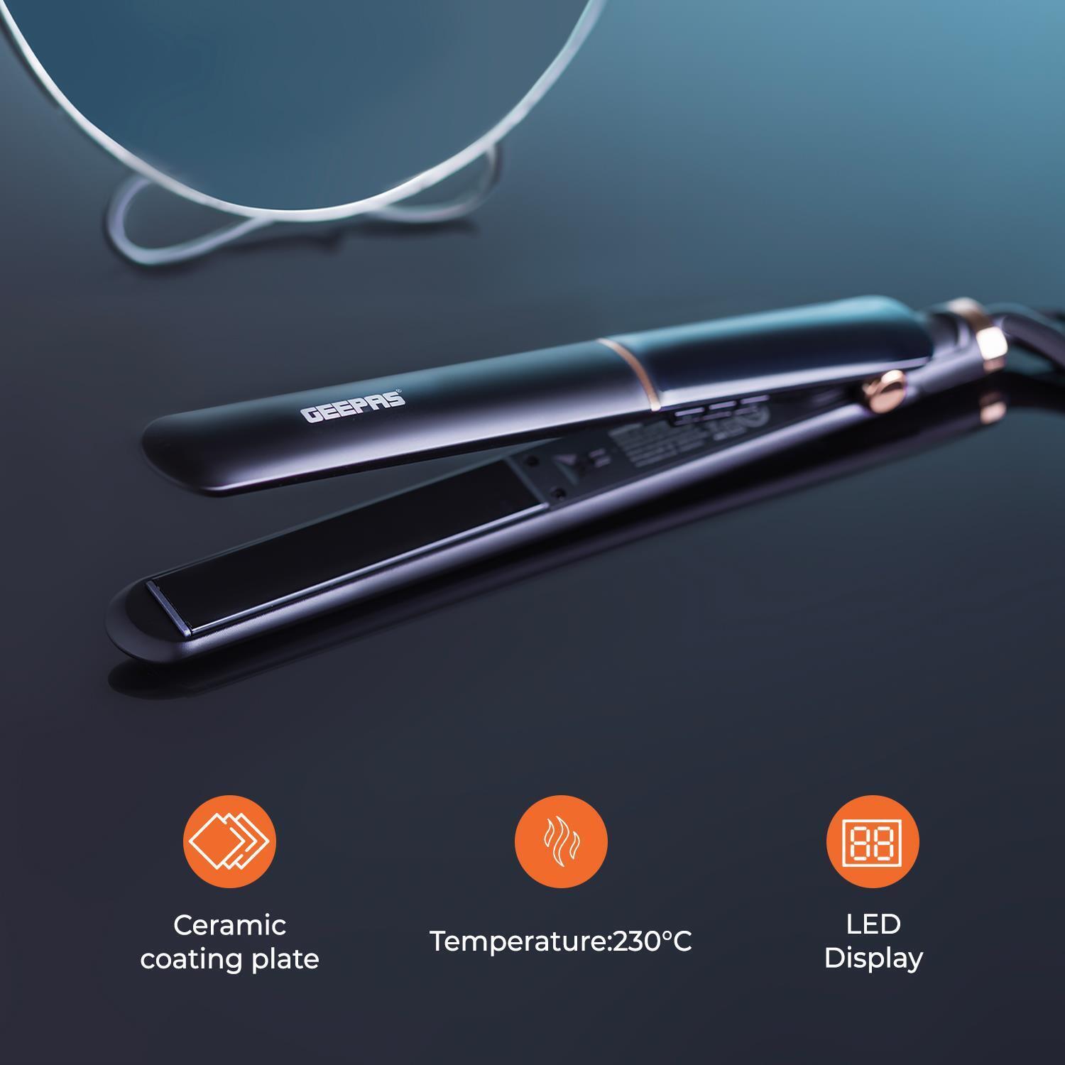 Ceramic Coated Black & Rose Gold Hair Straighteners