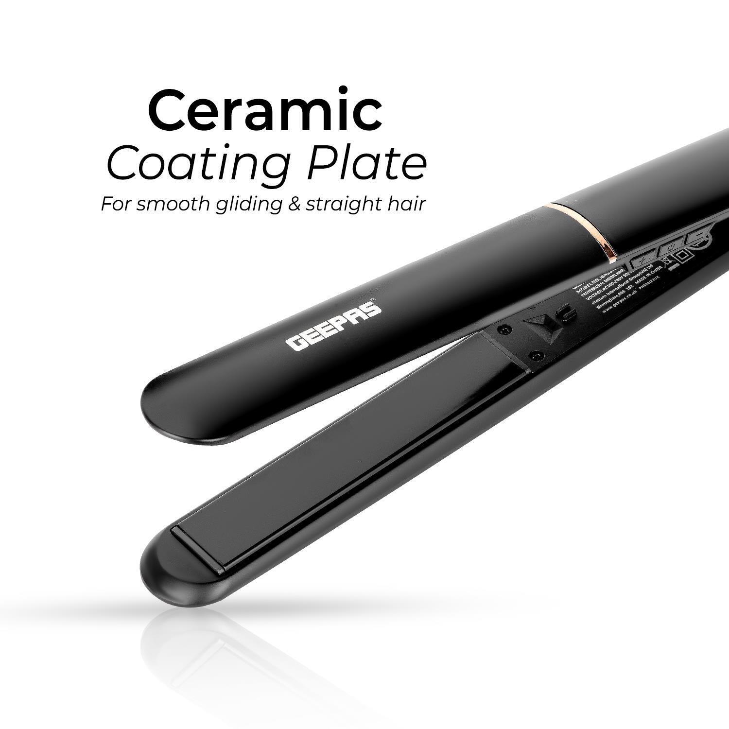 Ceramic Coated Black & Rose Gold Hair Straighteners