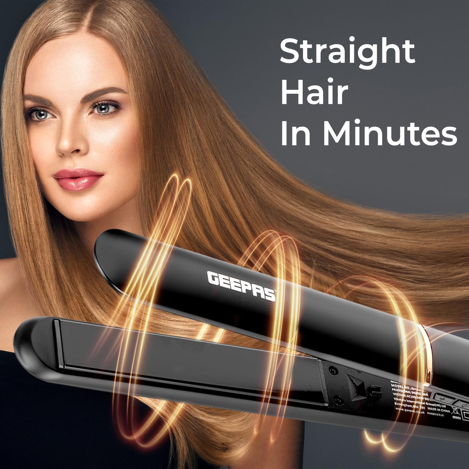 Ceramic Coated Black & Rose Gold Hair Straighteners
