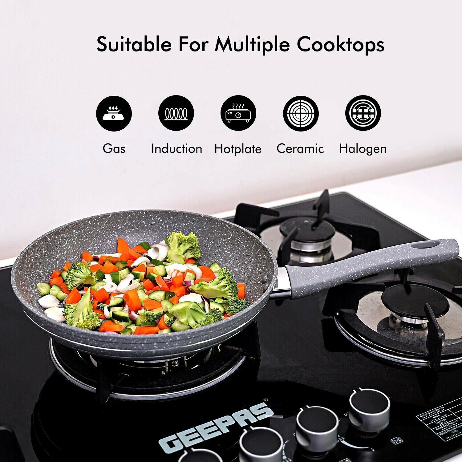 26cm Non-Stick Frying Pan with Durable Granite Coating