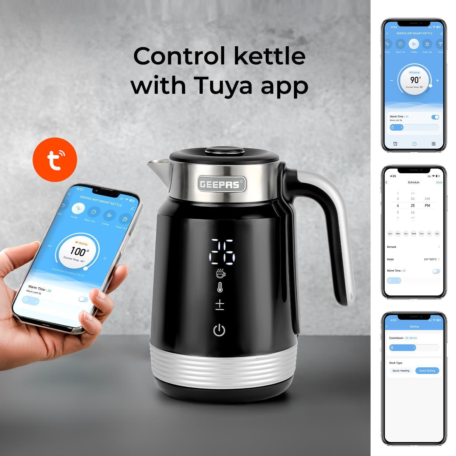 1.7L Alexa Smart Kettle & 4-Slice Toaster Combo Set