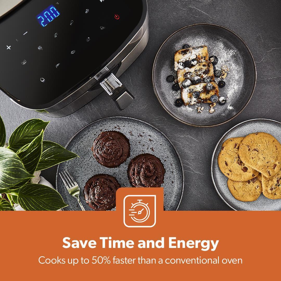 7.5L Air Fryer, 4 Slice Toaster & 1.7L Kettle Kitchen Bundle Black