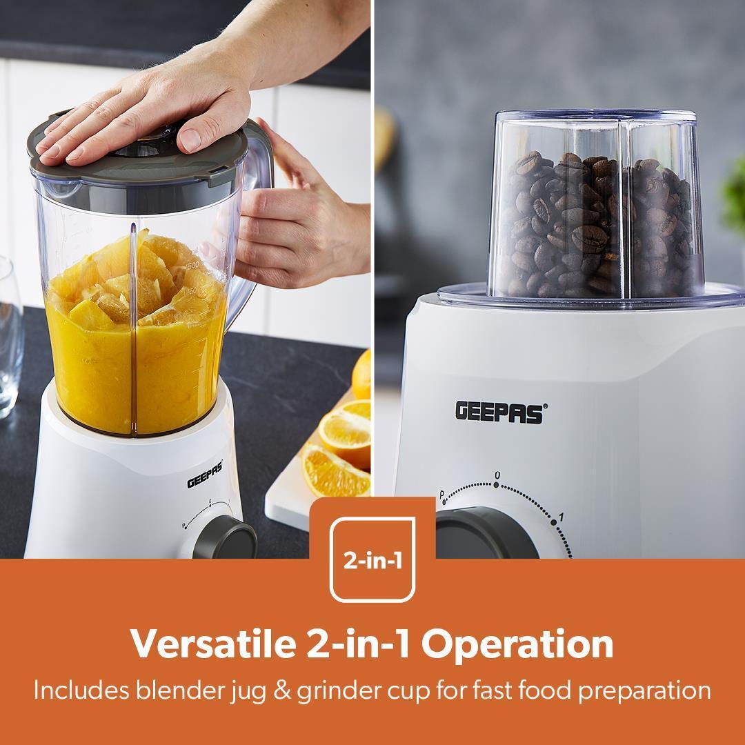 Grey and Black 2-In-1 Jug Blender & Hand Blender Combo