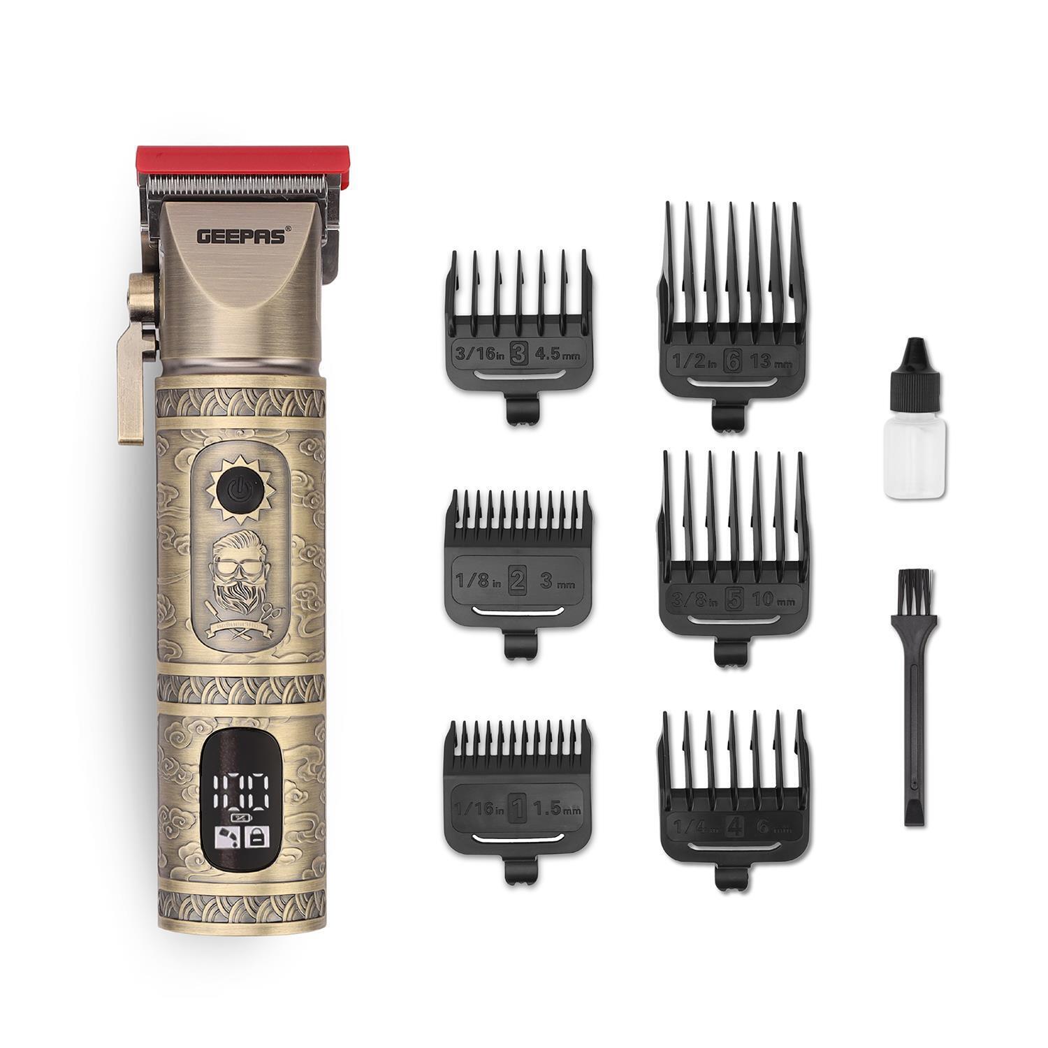 Engraved Rechargeable Vintage Beard Trimmer With LED Display