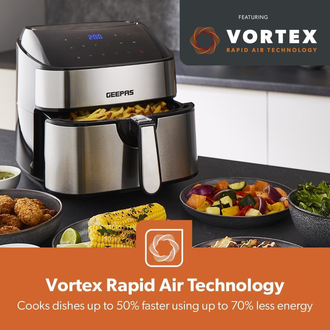 7.5L Air Fryer, 4 Slice Toaster & 1.7L Kettle Kitchen Bundle Black