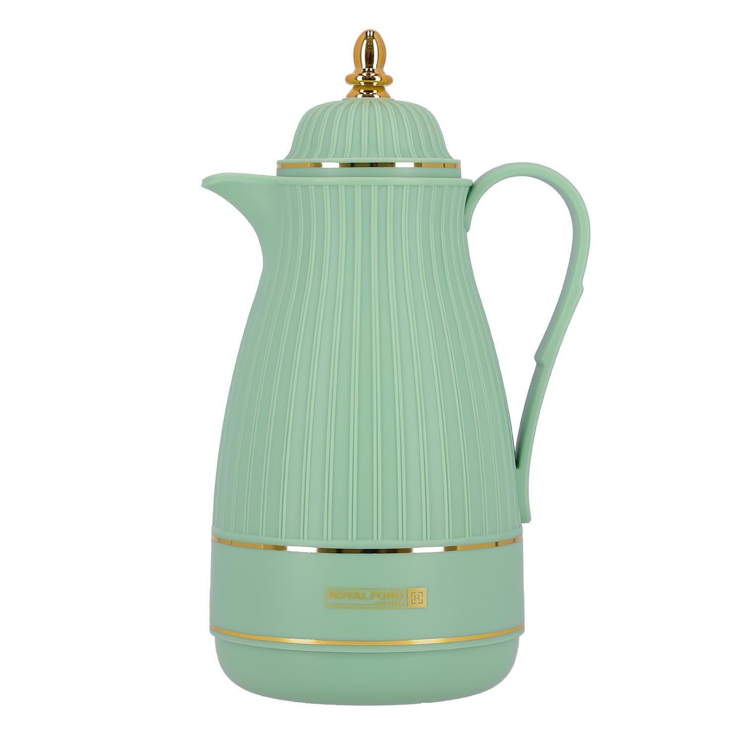 1L Green Insulated Glass Vacuum Flask Jug