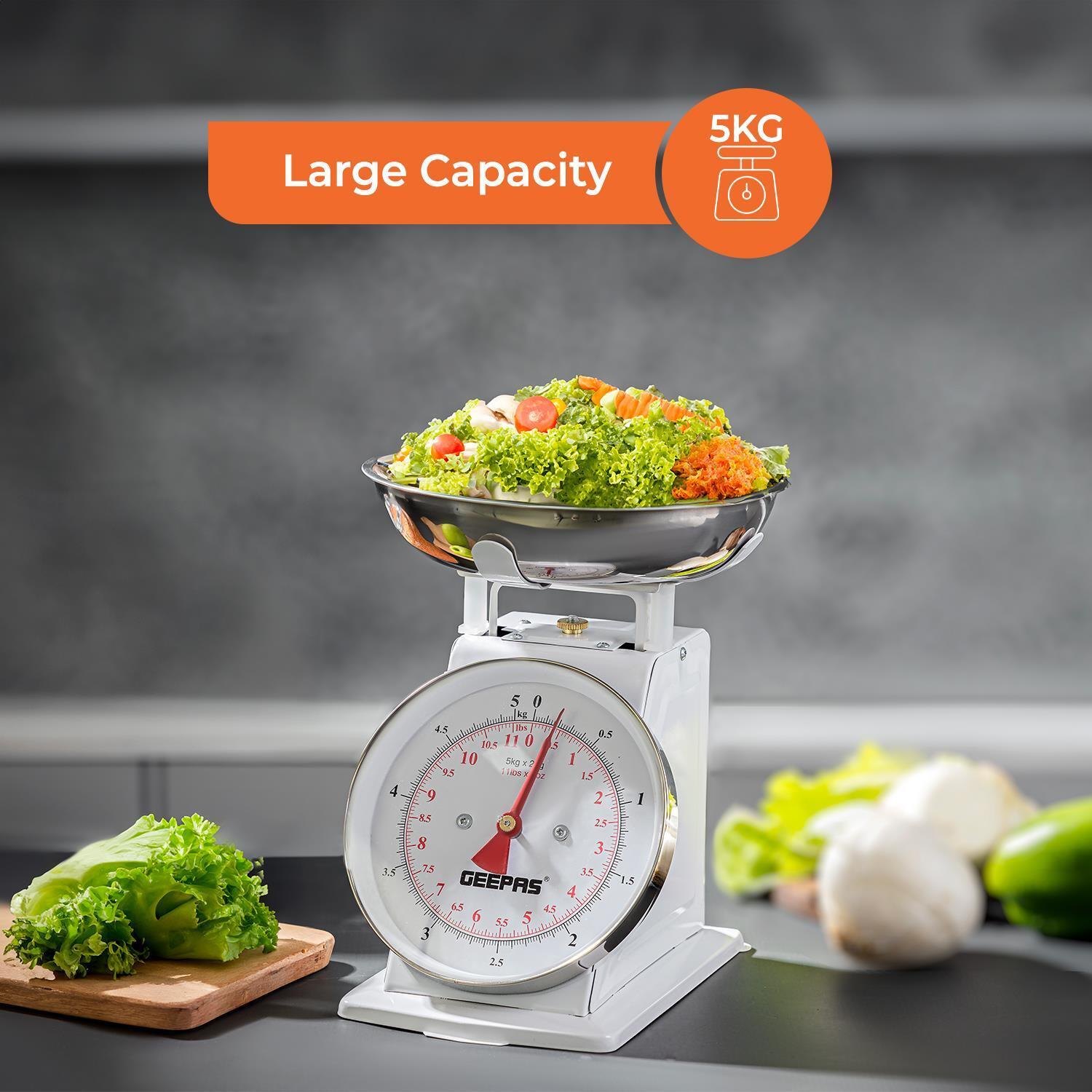 5kg Mechanical White Analog Kitchen Scale