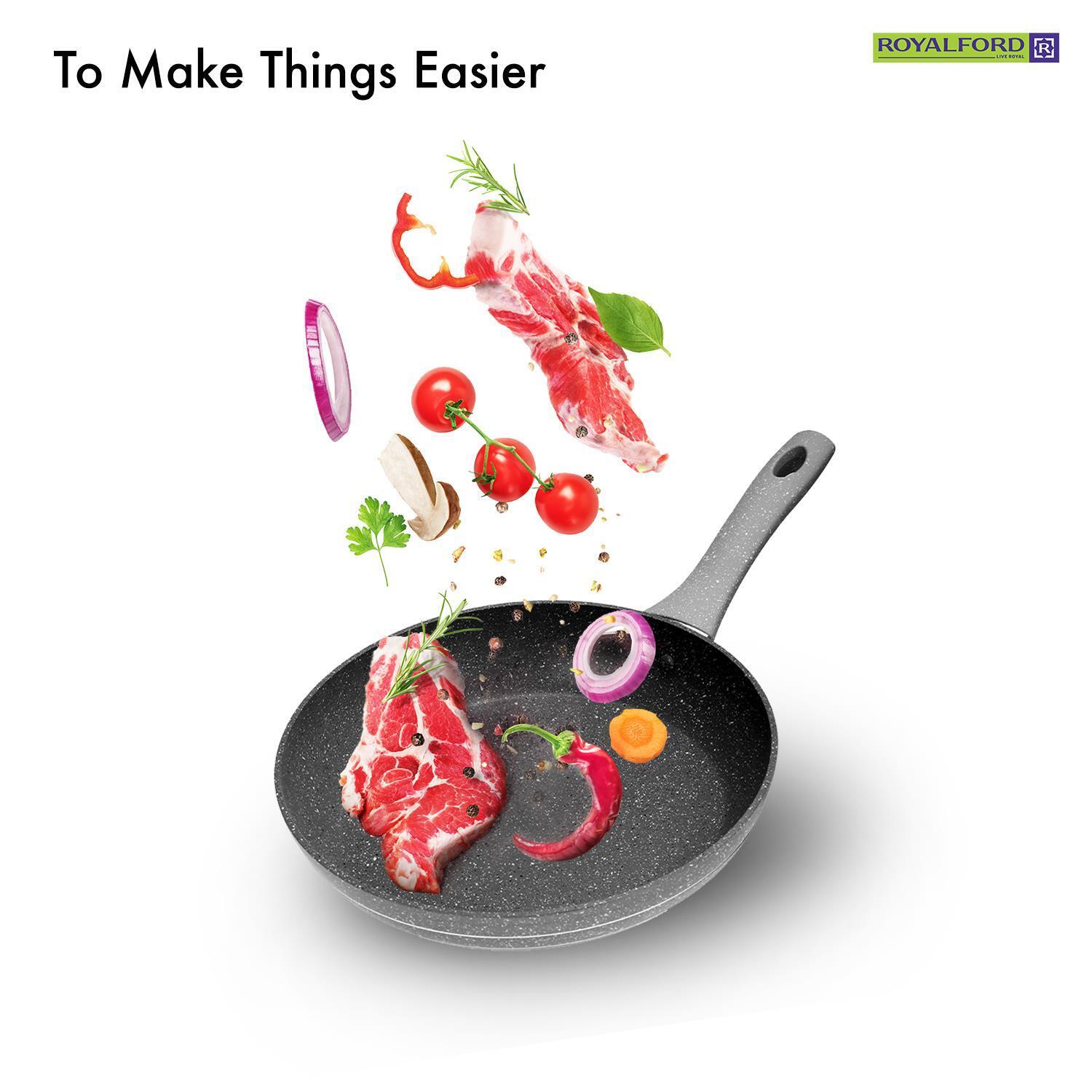 24cm Non-Stick Granite Coated Induction Safe Fry Pan