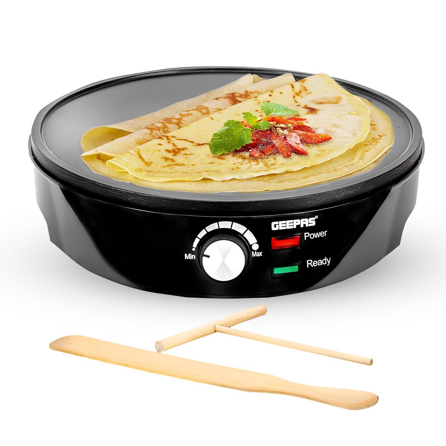 Non-Stick Crepe Machine With Wooden Utensils