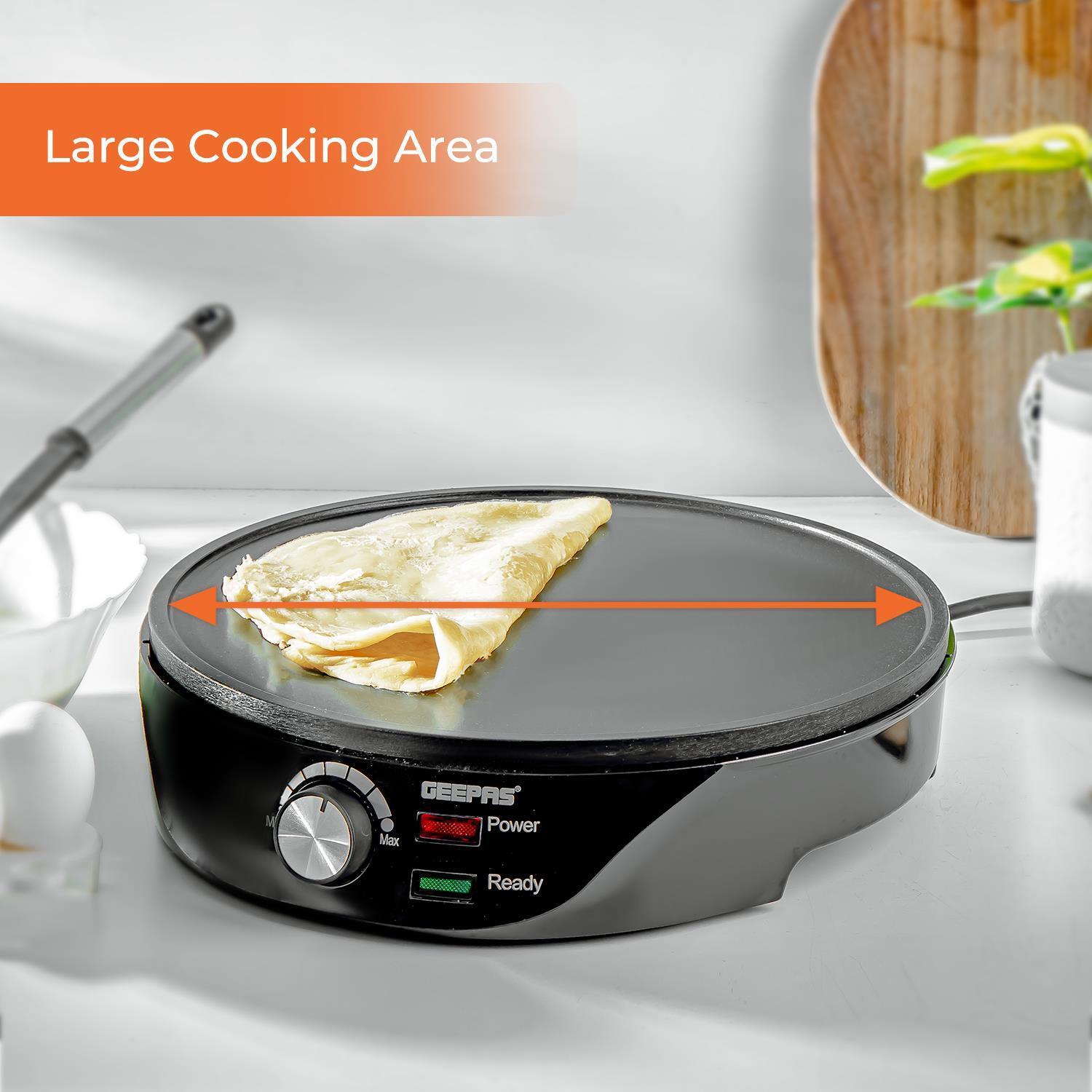 Non-Stick Crepe Machine With Wooden Utensils