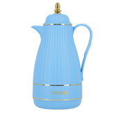 1L Baby Blue Insulated Glass Vacuum Flask Jug