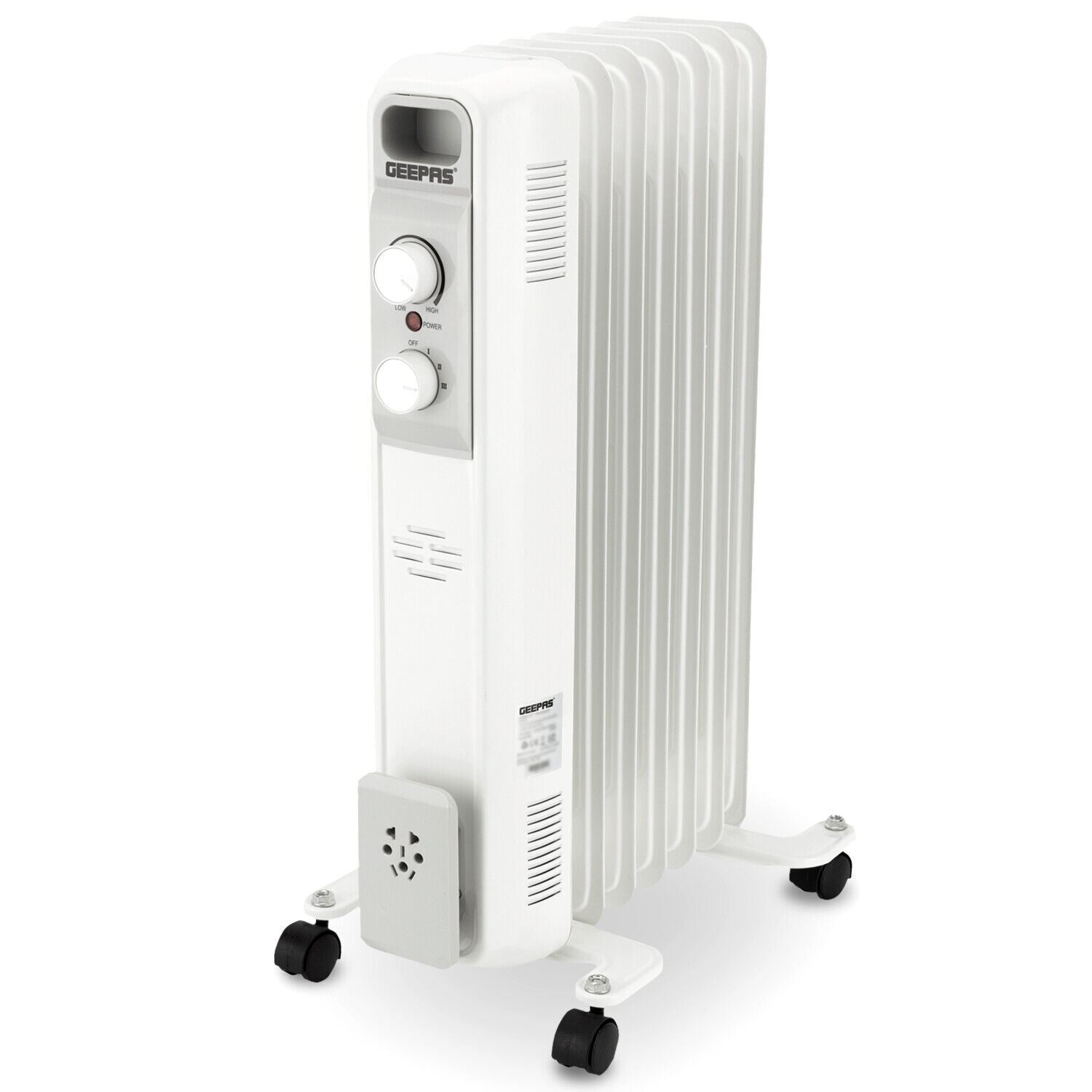 Portable Electric Radiator Heater with Adjustable Thermostat