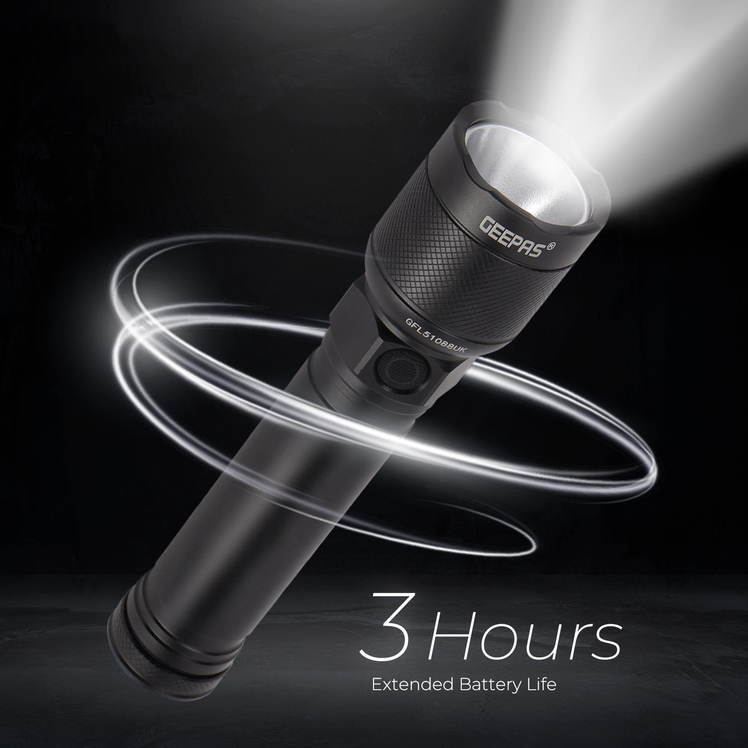 200M High Powered Weatherproof LED Flashlight