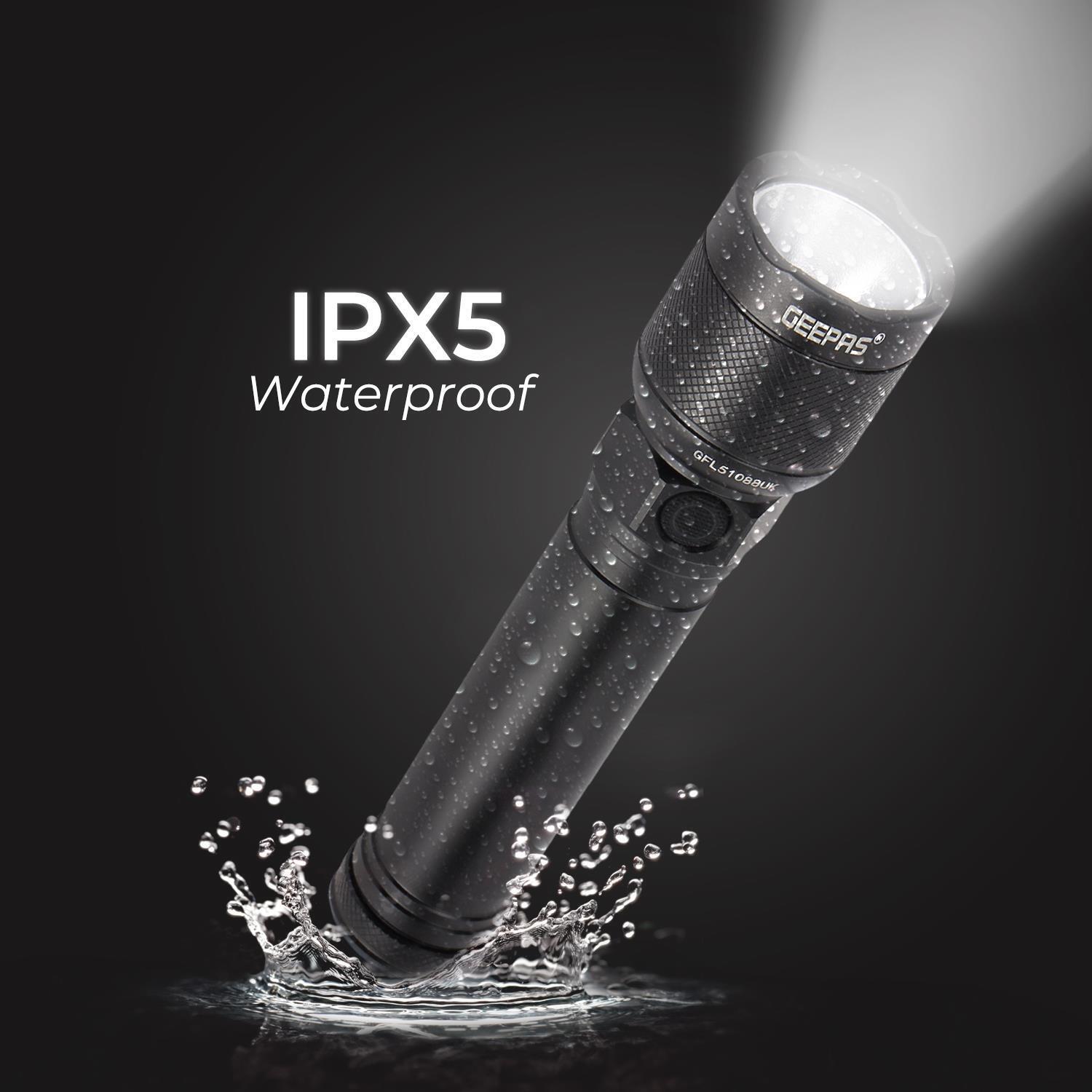 200M High Powered Weatherproof LED Flashlight