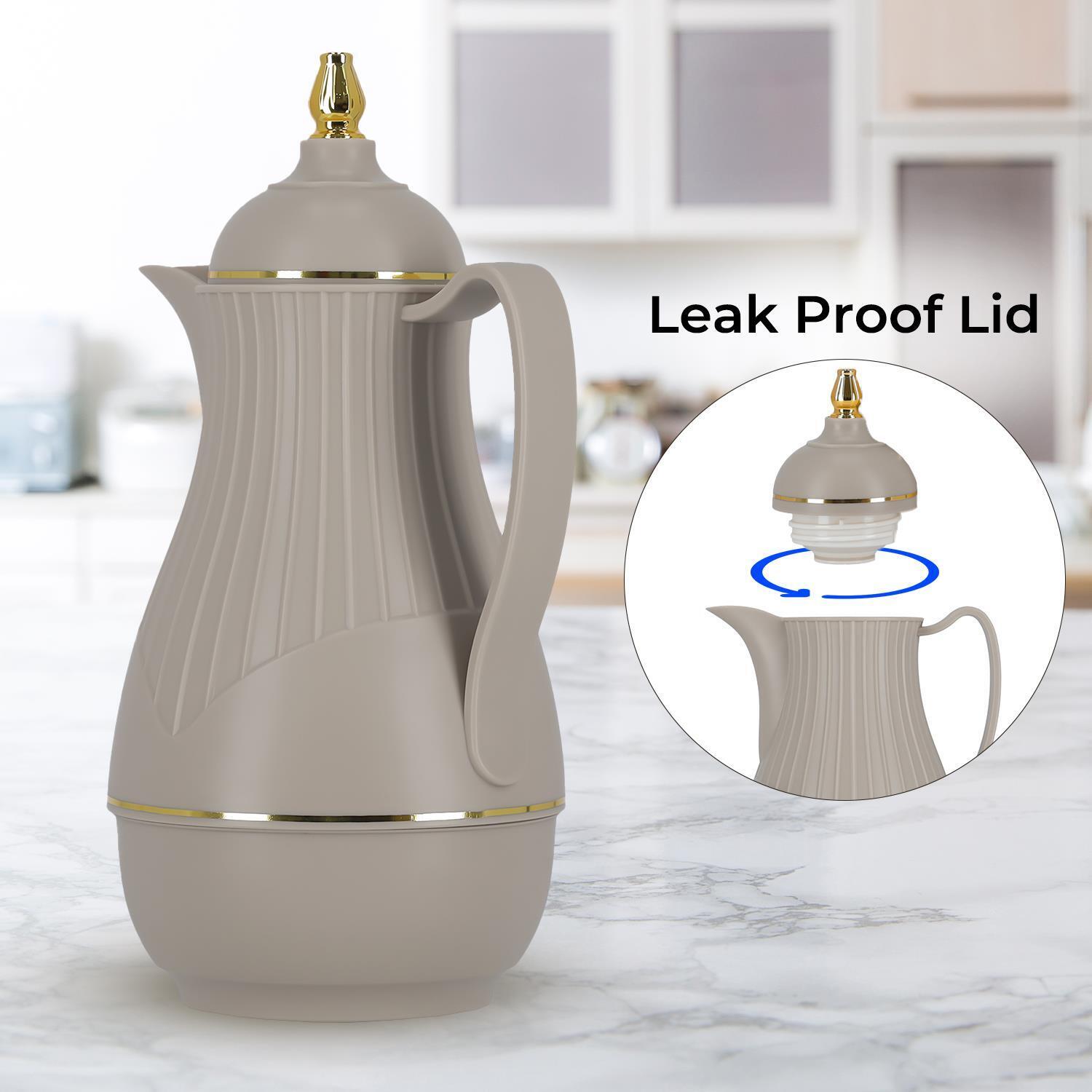 1L Vacuum Insulated Glass Thermos Arabic Jug