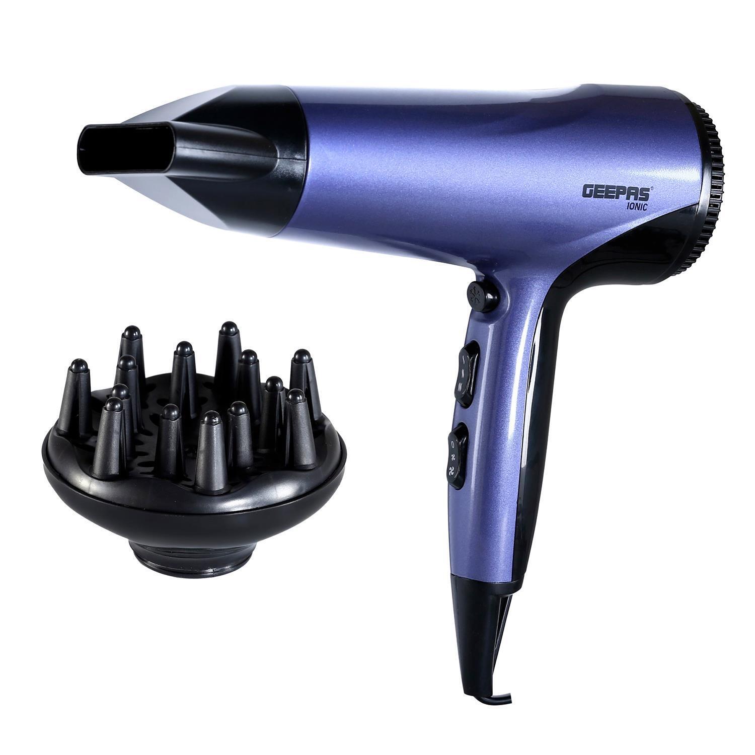 1800W Ionic Hair Dryer with Diffuser and Concentrator