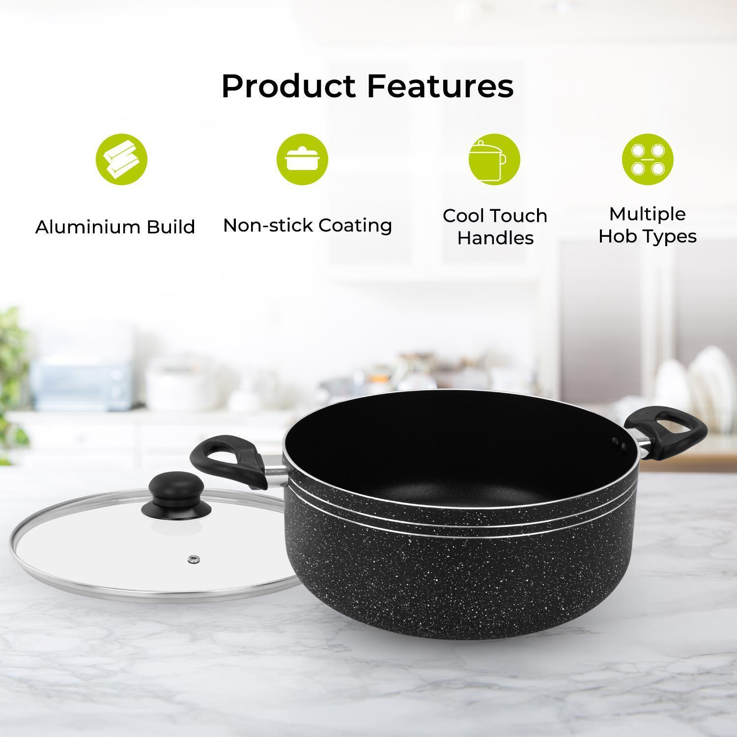 Non-Stick Casserole Dish Cooking Pot with Lid (24cm-32cm)