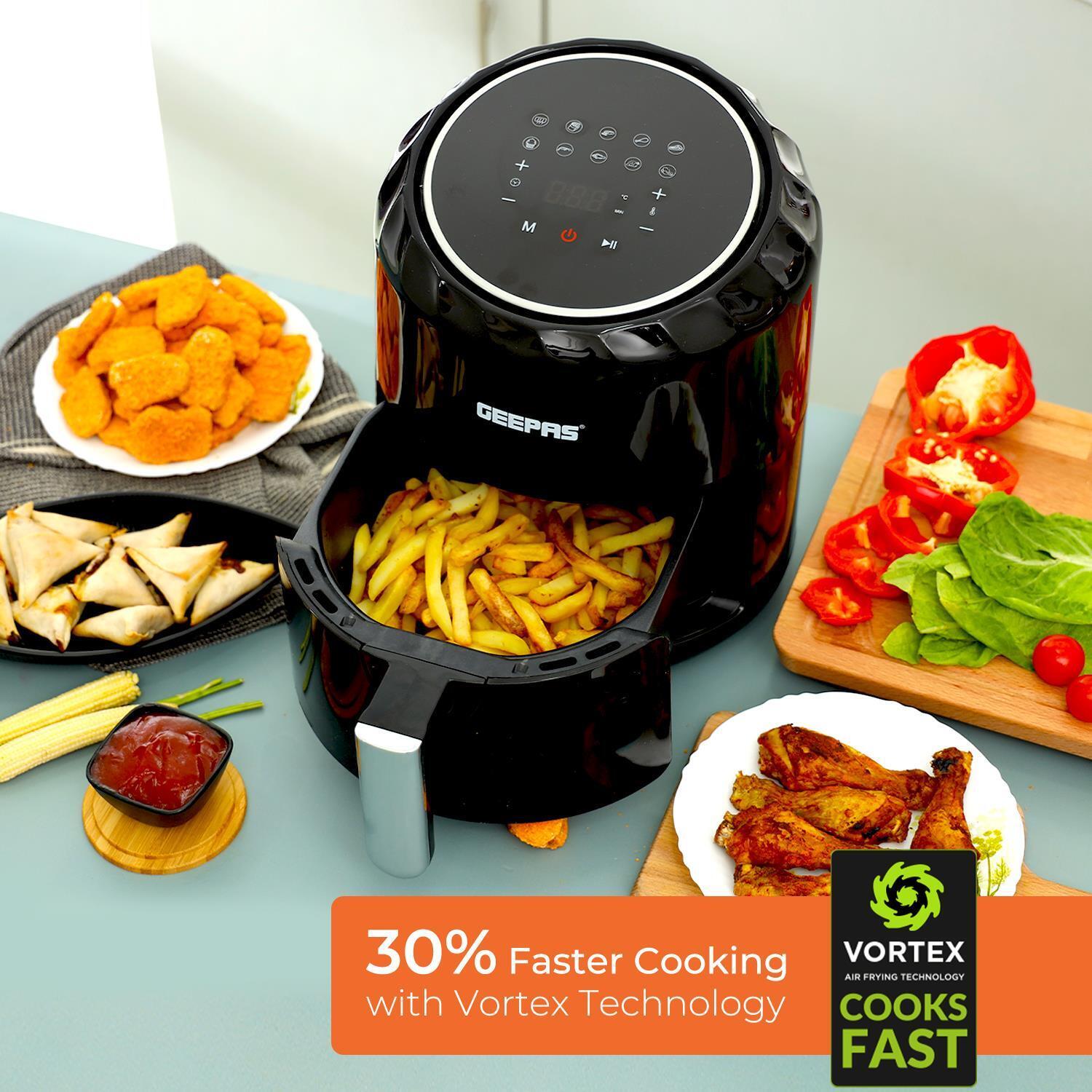 3.5L Vortex Air Fryer, 2-Slice Toaster & 1.7L Kettle Set In Grey