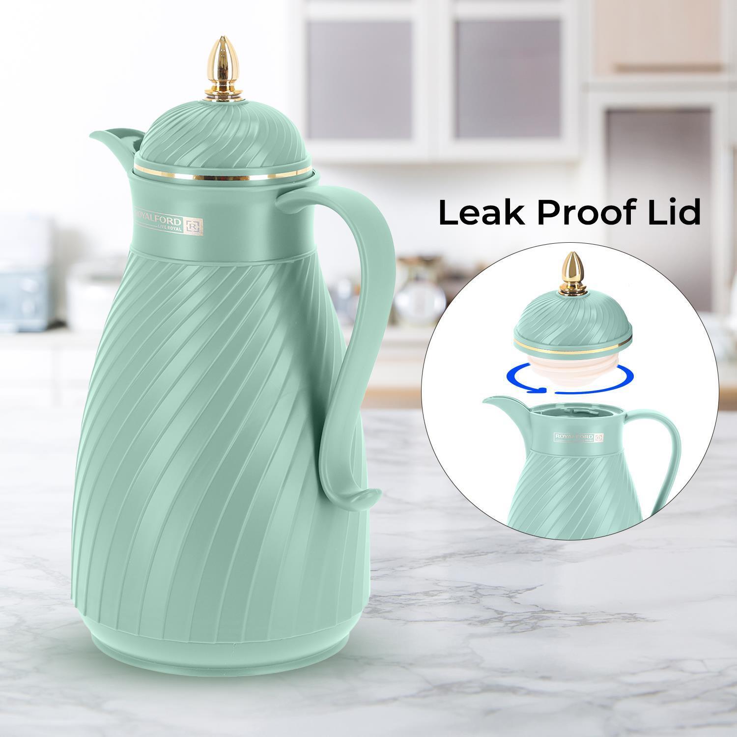 Green 1L Insulated Vacuum Flask Thermos Jug