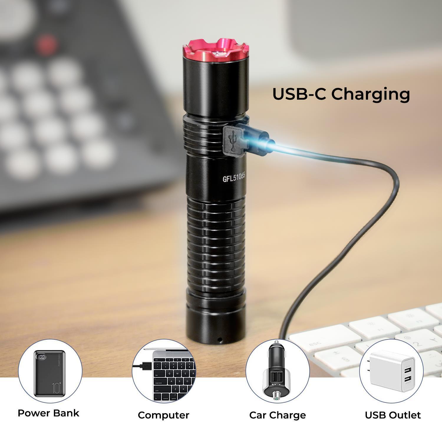 IPX5 Lightweight Aluminium High Power LED Flashlight