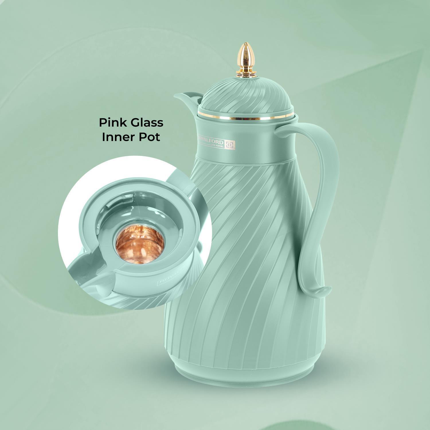 Green 1L Insulated Vacuum Flask Thermos Jug