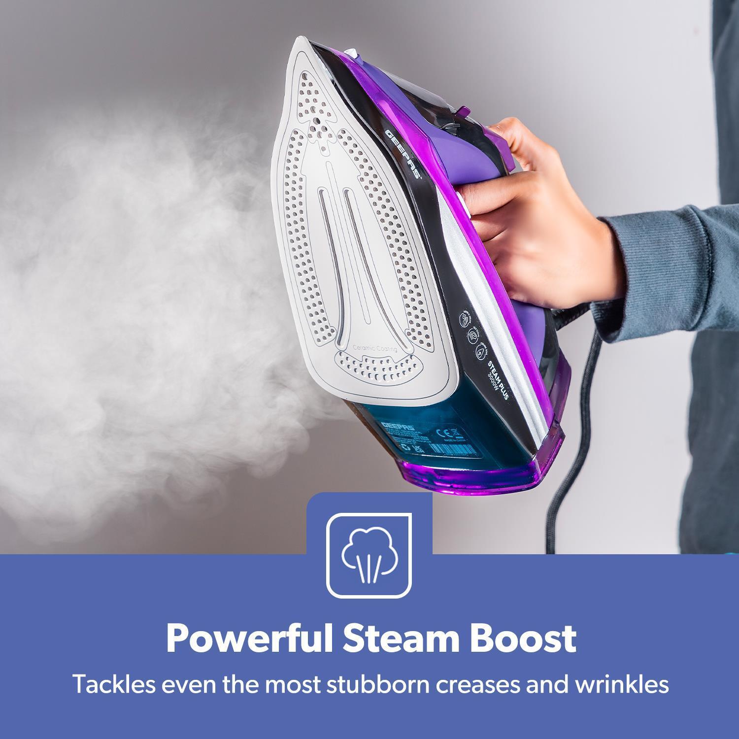 3000W 'Steam Plus' Ceramic Dry & Steam Iron