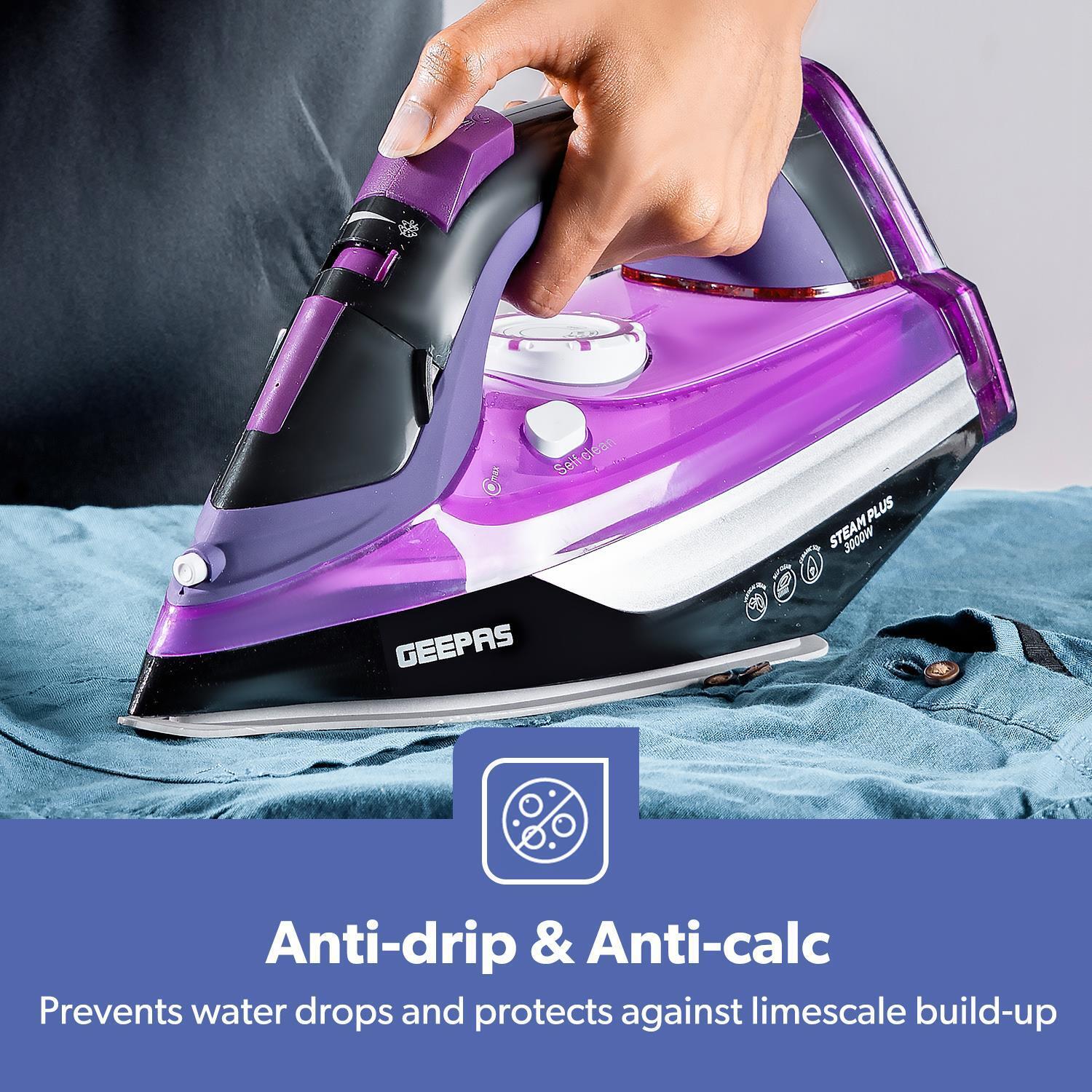 3000W 'Steam Plus' Ceramic Dry & Steam Iron