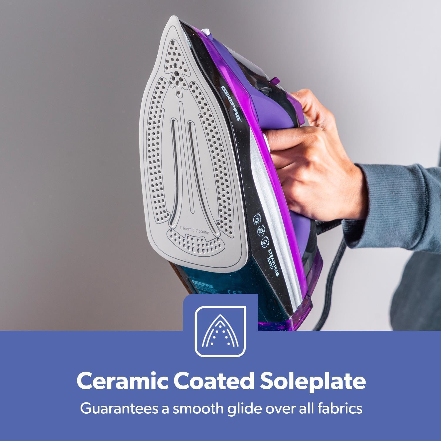 3000W 'Steam Plus' Ceramic Dry & Steam Iron