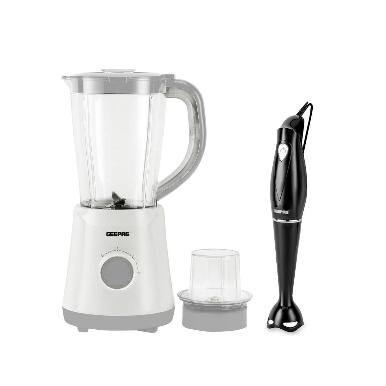 Grey and Black 2-In-1 Jug Blender & Hand Blender Combo