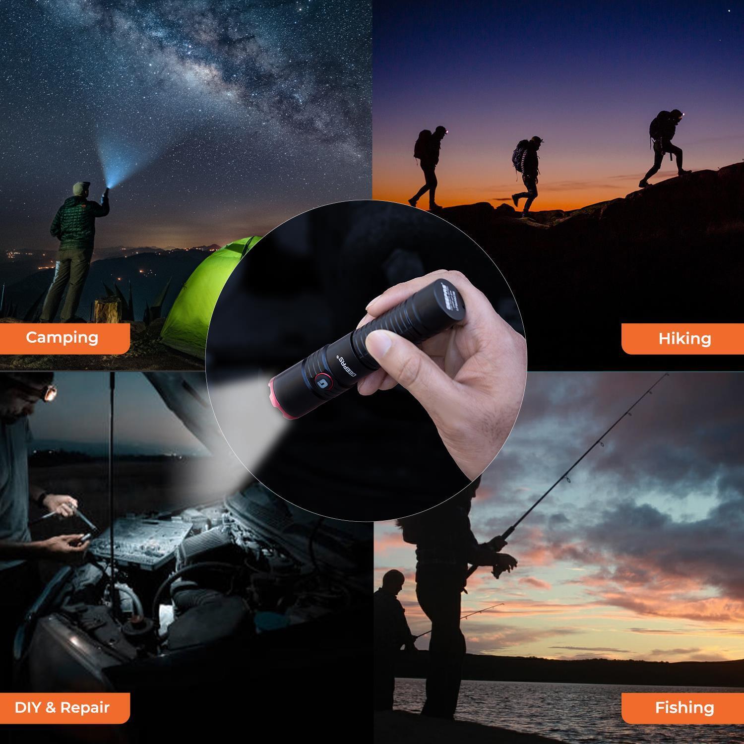 IPX5 Lightweight Aluminium High Power LED Flashlight