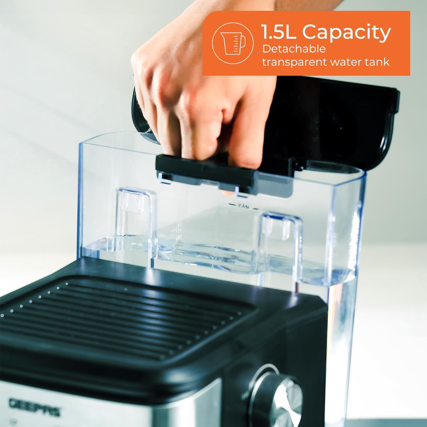 20-Bar Espresso Cappuccino Coffee Machine & Coffee Grinder Set