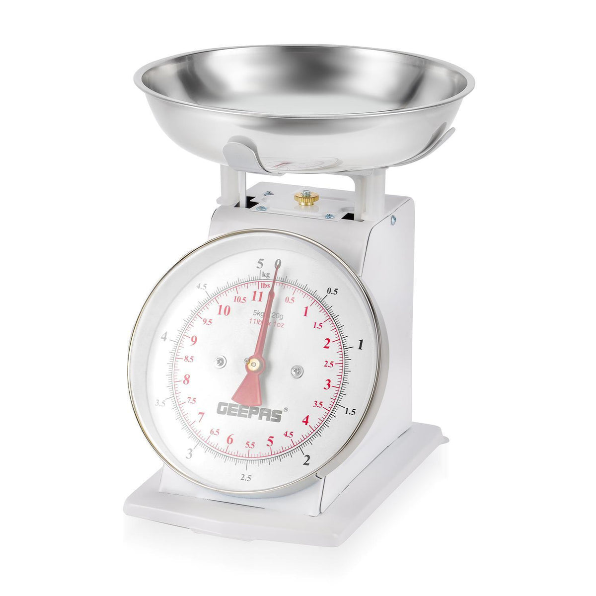 5kg Mechanical White Analog Kitchen Scale