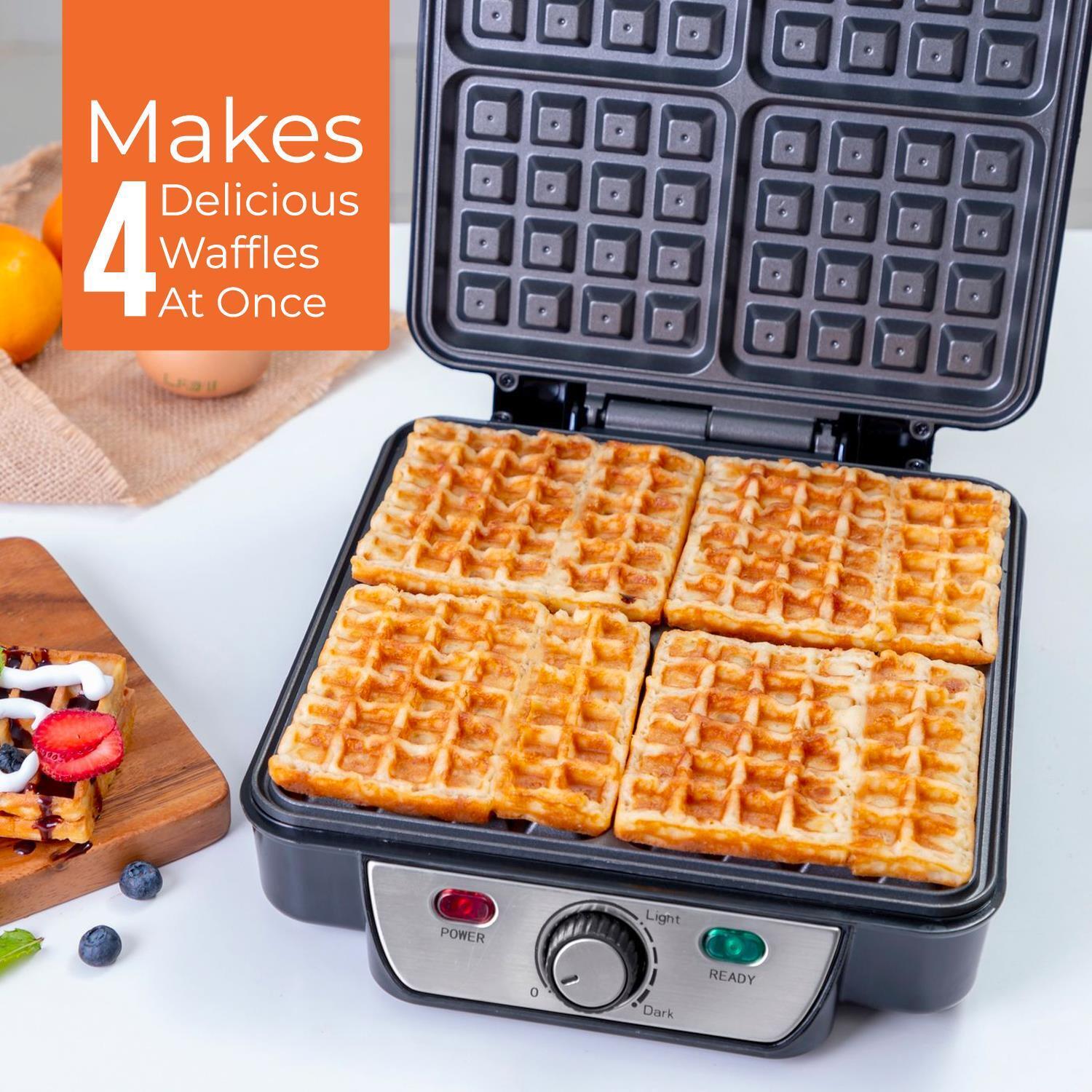 4-Slice Deep Fill Non-Stick Waffle Maker