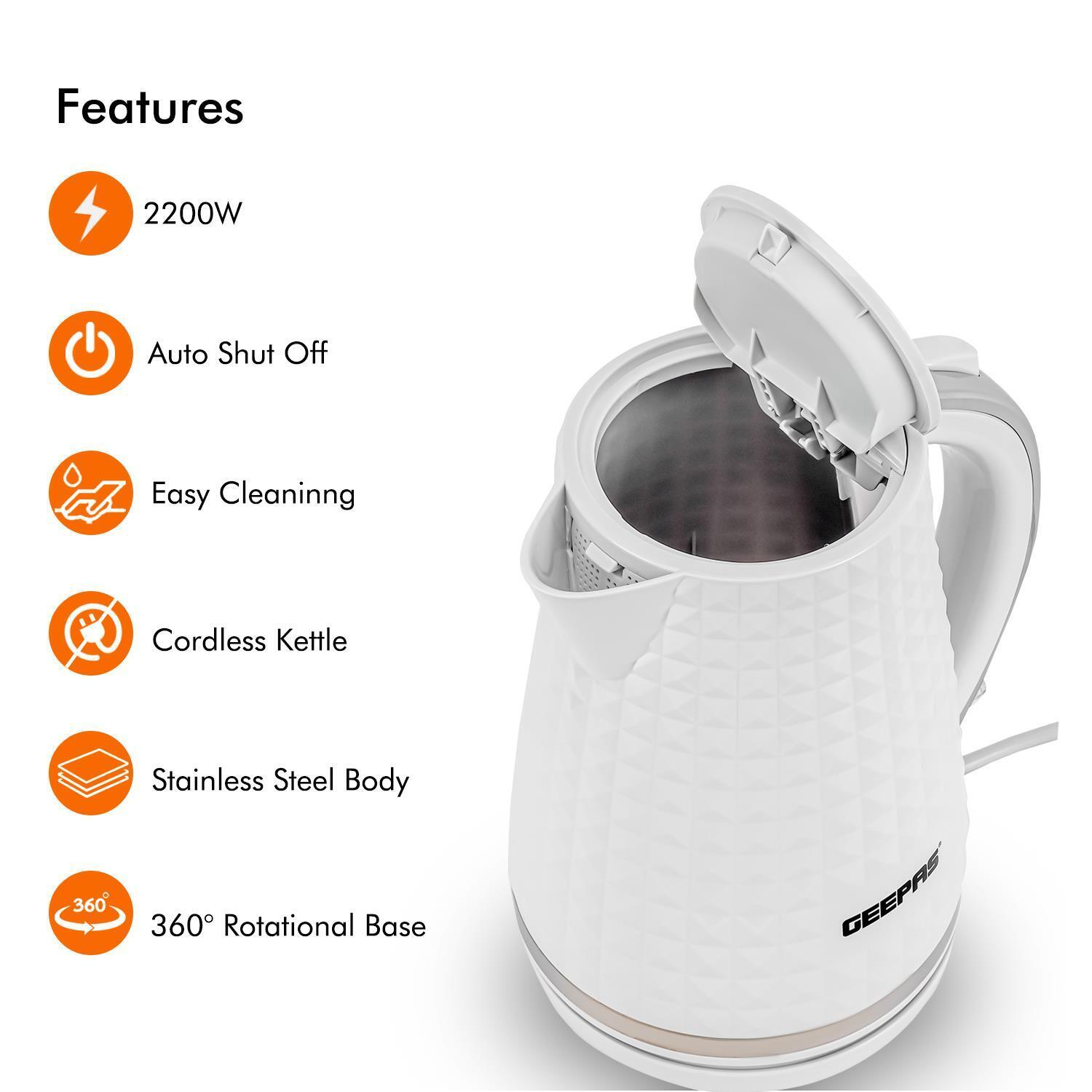8L Dual Basket Air Fryer, 1.7L Kettle & 4 Slice Bread Toaster Matching Set