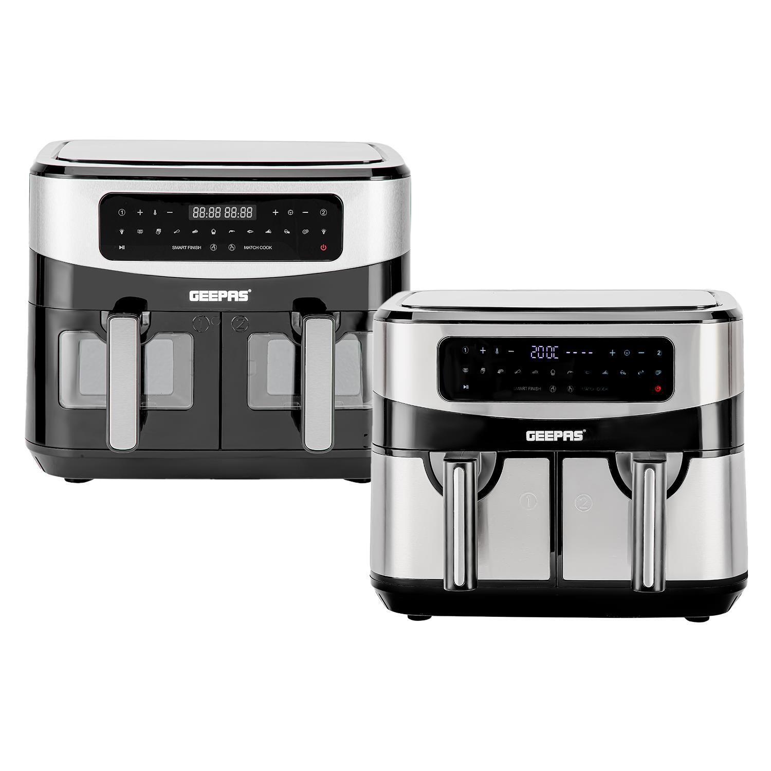9L Twin XL Vortex Dual Basket Air Fryers Rapid - Digital Touchscreen