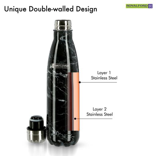 500ml Marble Stainless Steel Insulated Flask