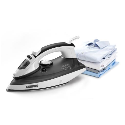 Ceramic Steam Iron 2000W, Temperature Control for Wet/Dry Ironing