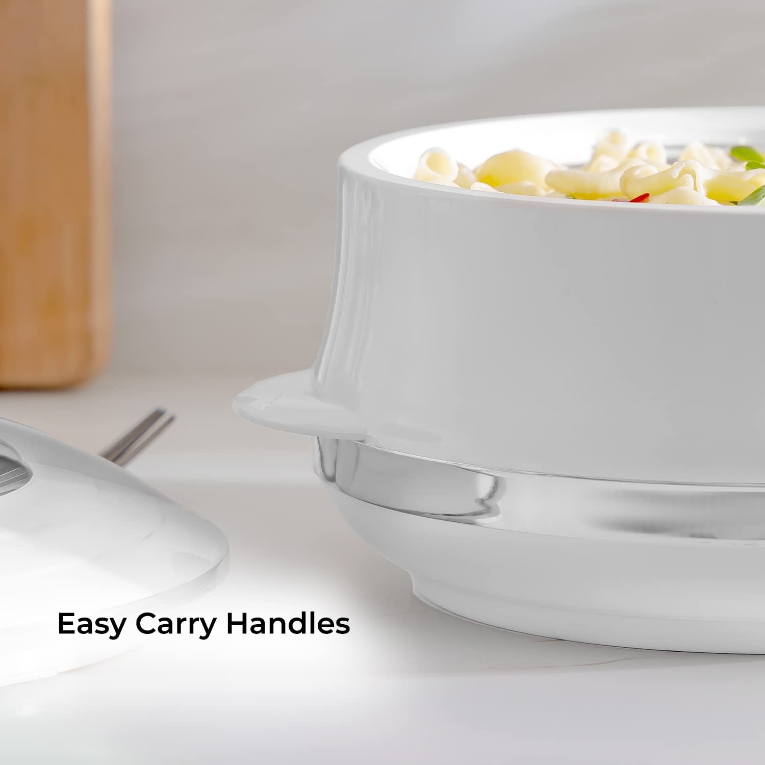 Royalford White Insulated Casserole Serving Dish 3.5L Casserole Dishes
