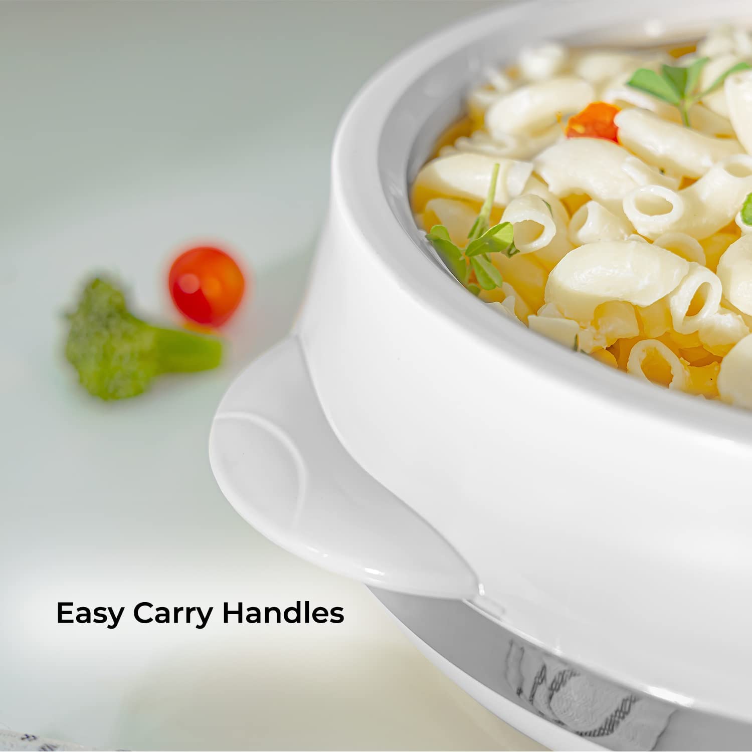 Royalford White Insulated Casserole Serving Dish 1.6L Casserole Dishes