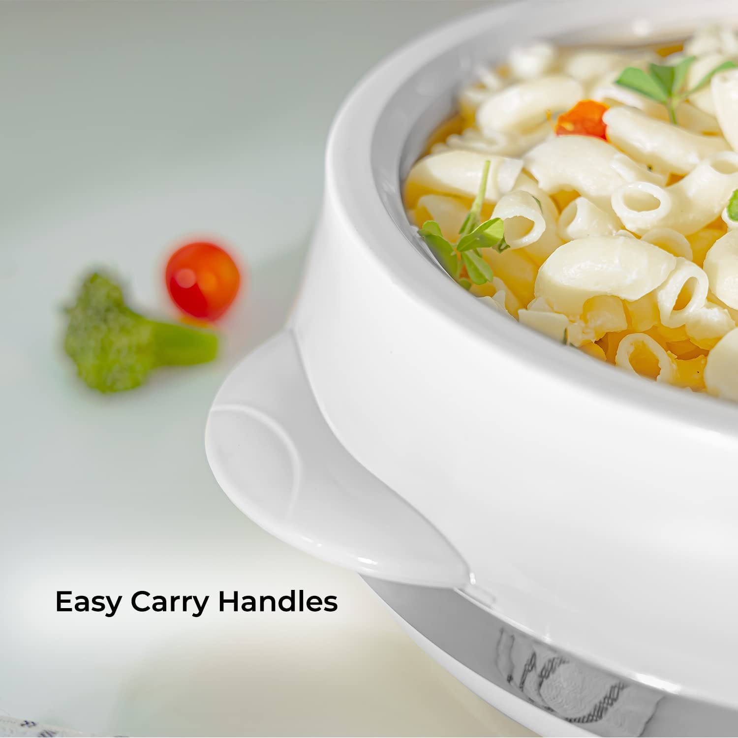 Royalford White Insulated Casserole Serving Dish 1.2L Casserole Dishes