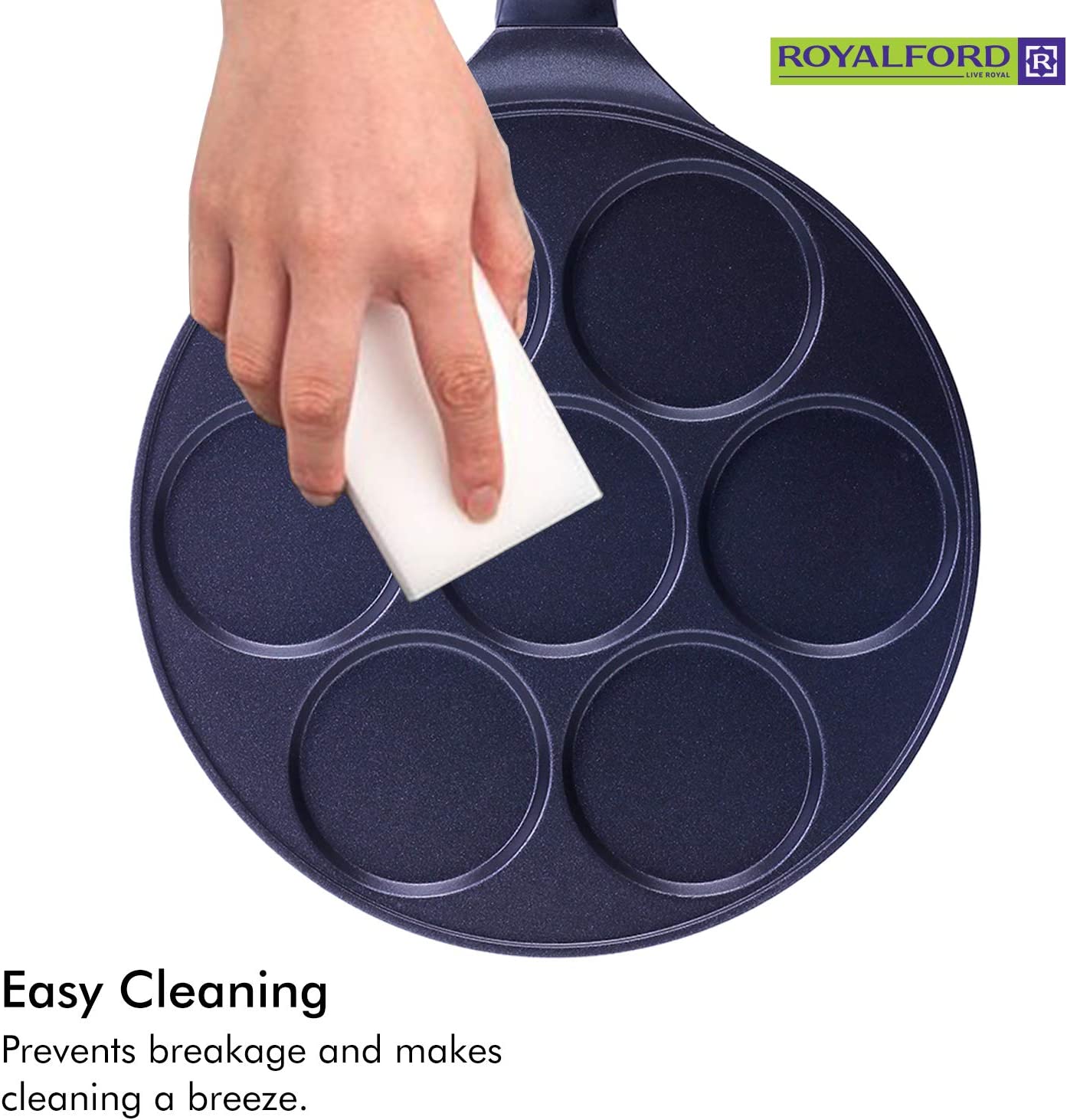 7-Hole Die-Cast Aluminium Pancake Maker Pan