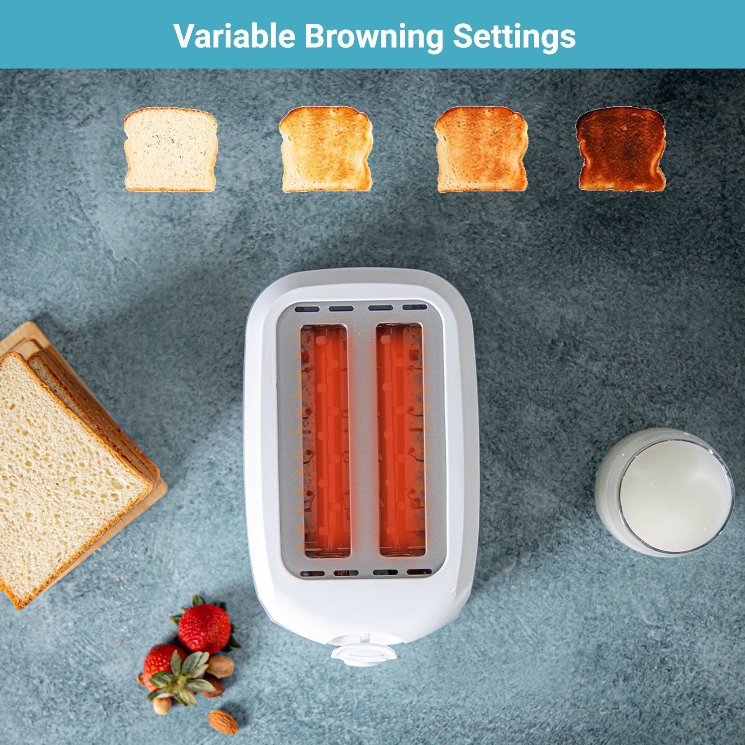 2 Slice Bread Toaster Toaster Geepas | For you. For life.