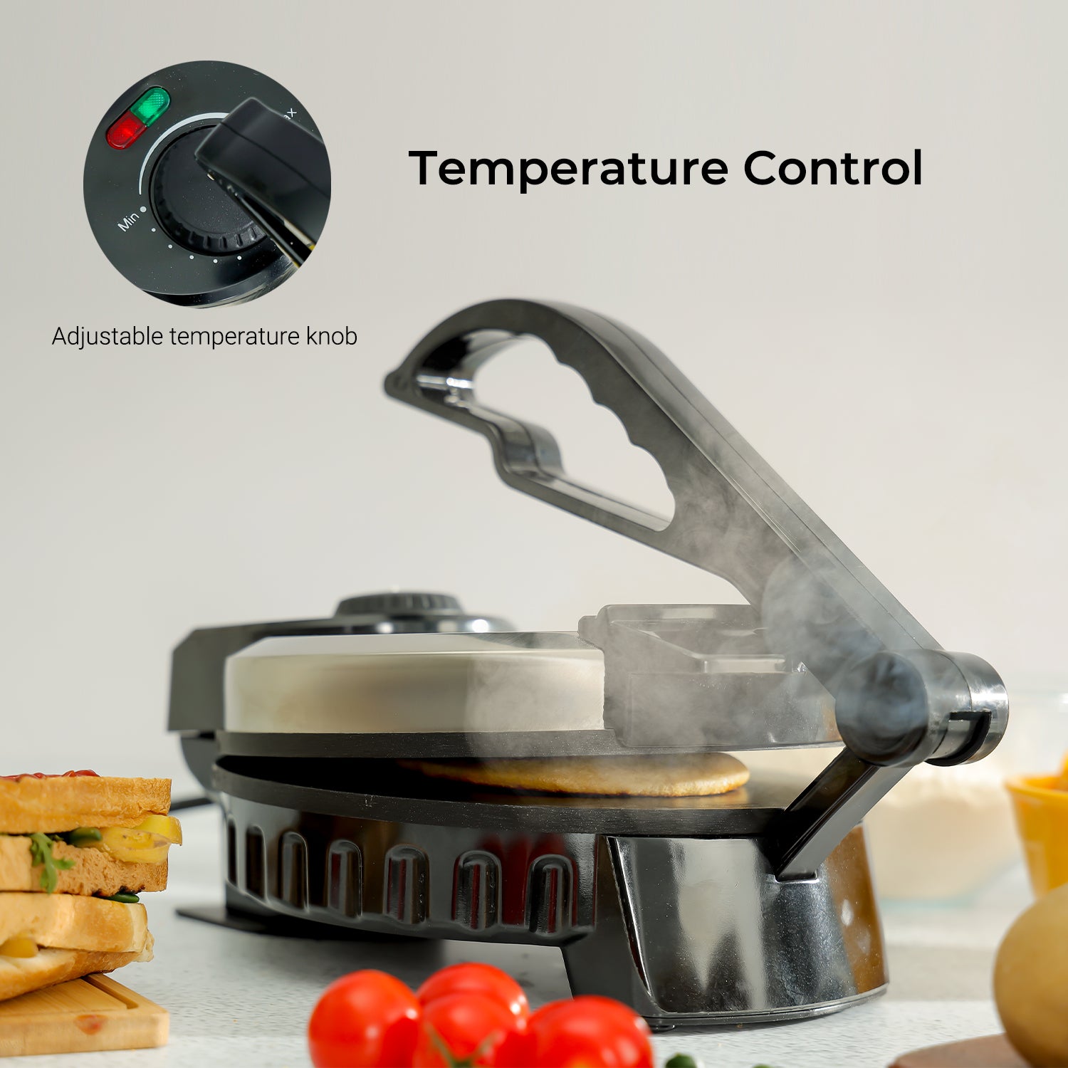 8" Authentic Electric Chapati Maker and Roti Maker