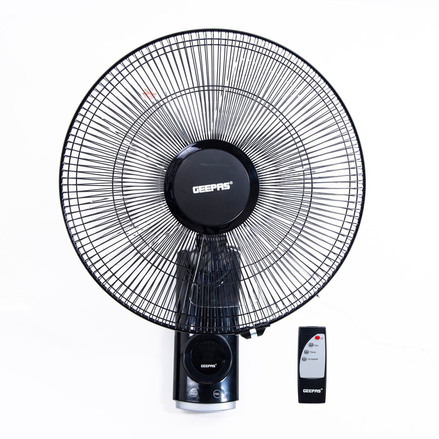 16-Inch Wall Mounted Fan with Remote Control Fan Geepas | For you. For life.