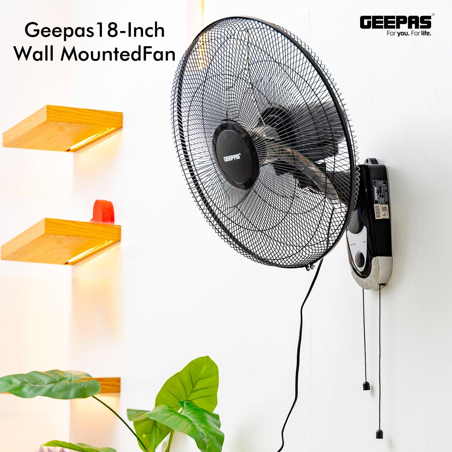 18-Inch Wall Mounted Fan Fan Geepas | For you. For life.
