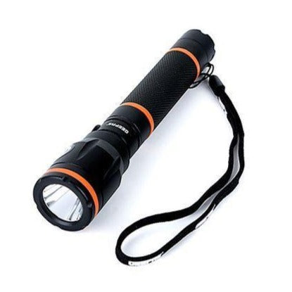 Rechargeable Waterproof LED Flashlight Lighting Geepas | For you. For life.
