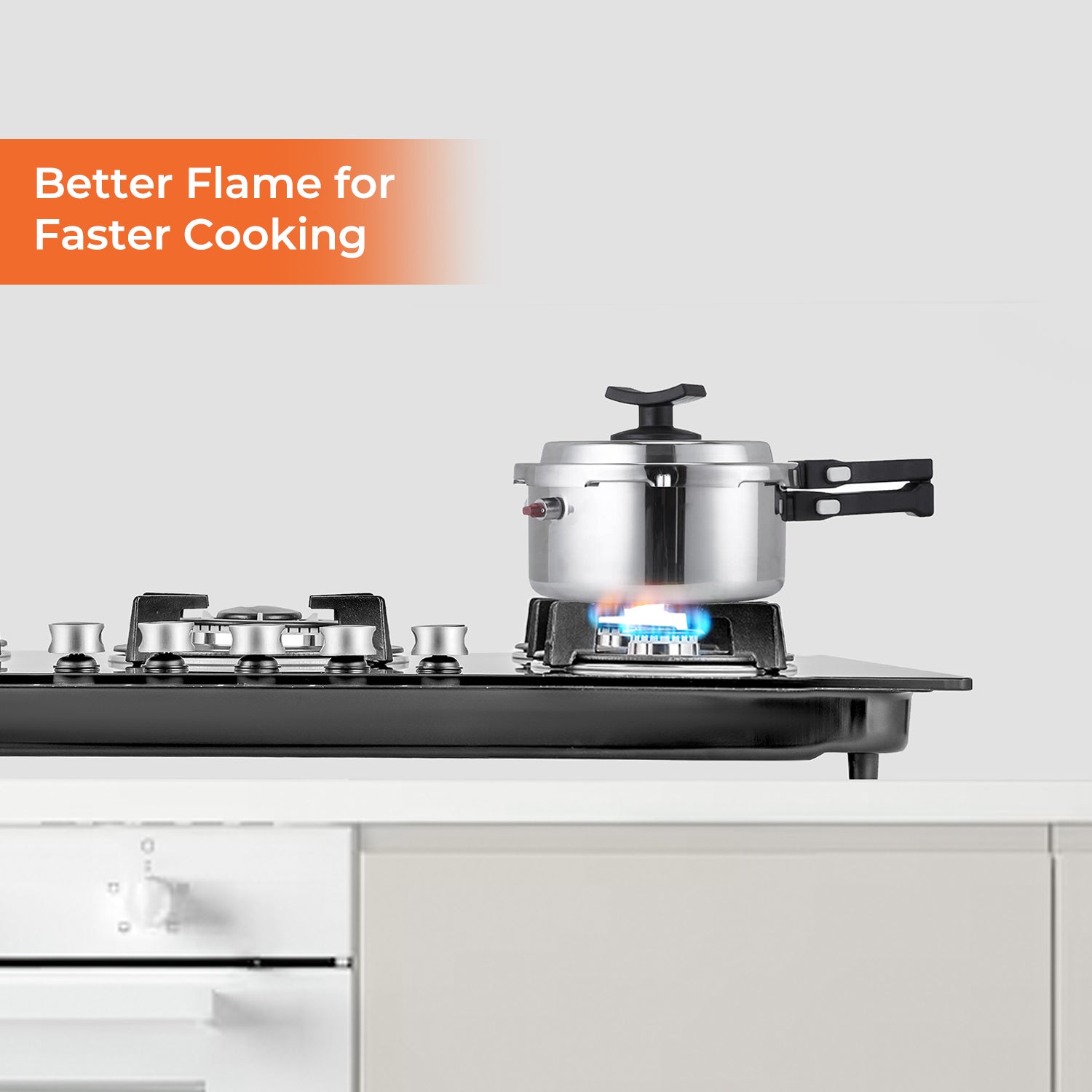 5-Burner Tempered Glass Built-In 8mm Gas Hob