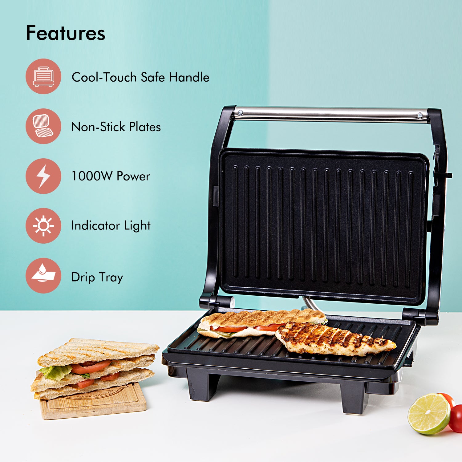Geepas | For you. For life. Panini & Sandwich Press Toastie Maker Sandwich Maker